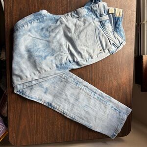 Universal Thread Blue Skinny Jeans with Distressed Look